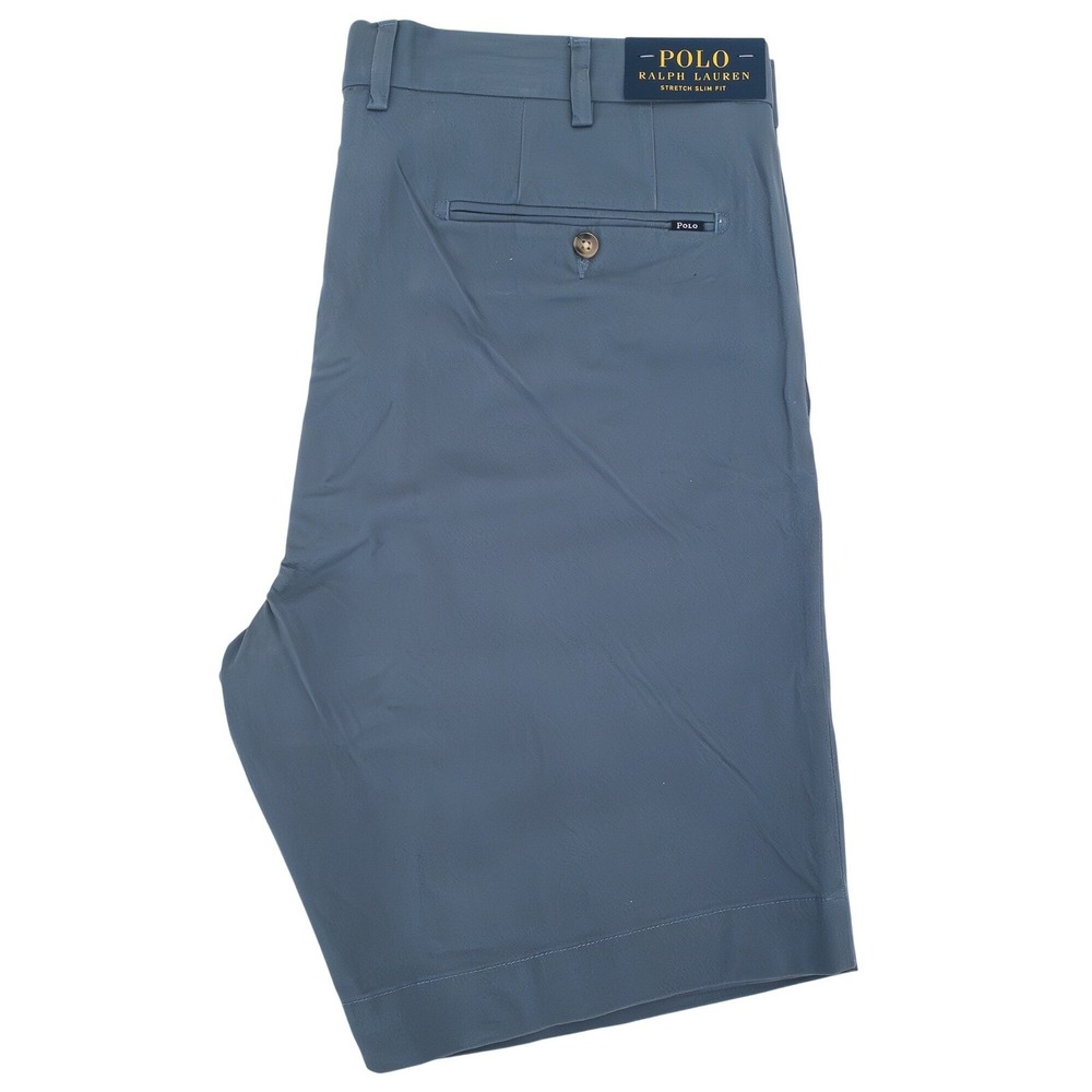 Polo Ralph Lauren Shorts Mens 38 Blue Slim Stretch Cotton Chino 710646709056